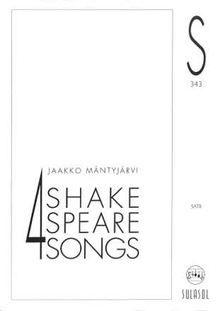 4 Shakespeare Songs for mixed chorus a cappella score (en/fin)