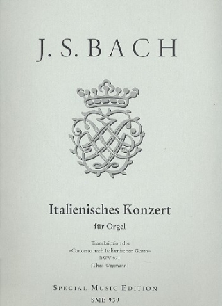 Italienisches Konzert BWV971 f�r Orgel solo mit obligatem Pedal