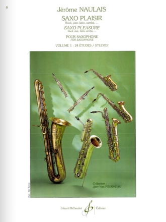 Saxo plaisir vol.1 24 �tudes pour saxophone seul (facile)
