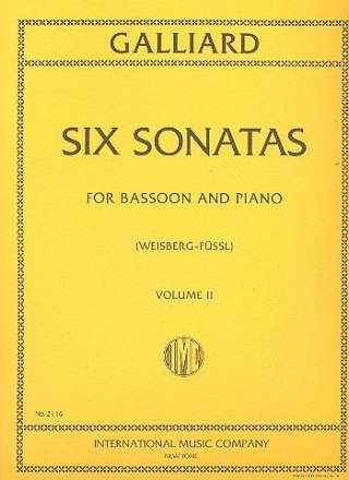 6 sonatas vol.2 (nos.4-6) for bassoon and piano