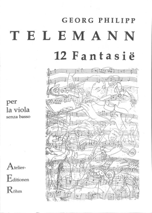 12 Fantasie per la viola senza basso