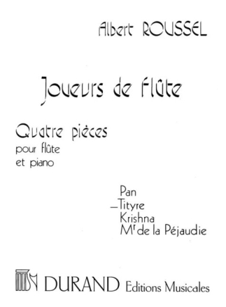 Joueurs de fl�te op.27 no.2 tityre pour fl�te et piano 
