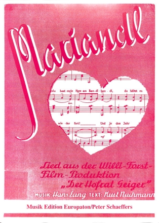 Mariandl f�r Gesang und Klavier