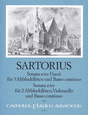 2 Sonate a tre f�r 3 Altblockfl�ten und Bc bzw. f�r 2 Altblockfl�ten, Violoncello und Bc