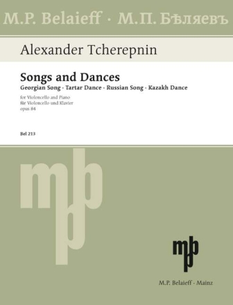 Songs and Dances op.84 for cello and piano