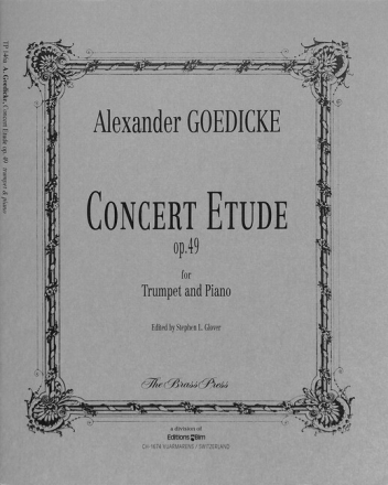 Concert Etude op.49 for trumpet and chamber orchestra for trumpet and piano