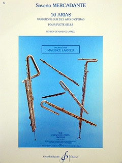 10 arias Variations sur des airs d'op�ras pour fl�te seule