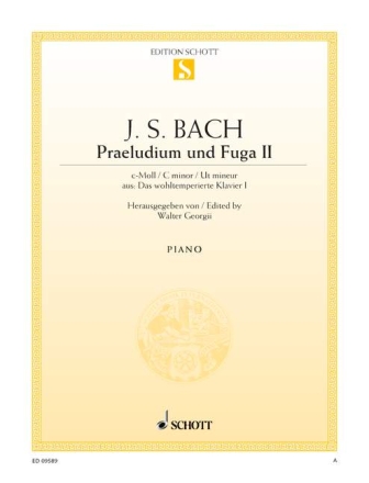 Pr�ludium und Fuge c-Moll Nr.2 BWV847 f�r Klavier