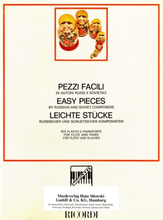 Pezzi Facili Di Autori Russi E Sovietici flute Partitur