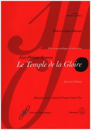 Le Temple de la Gloire RCT 59 f�r Orchester Klavierauszug vokal (fr/en)
