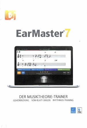 EarMaster 7  CD-Rom (f�r Windows8/7/Vista/XP)