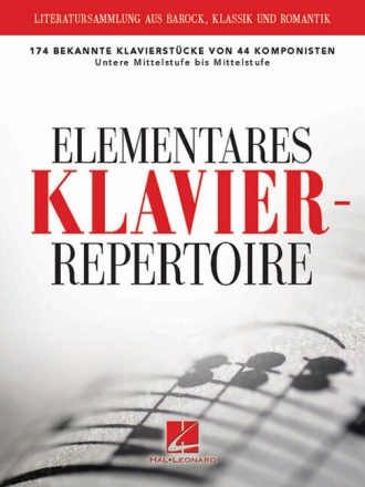 Elementares Klavierrepertoire f�r Klavier