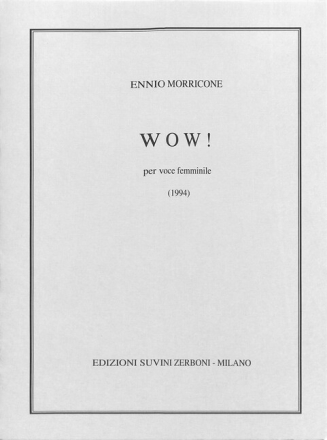 Wow! (1993)  per voce femminile partitura