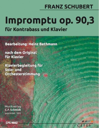 Impromptu op.90,3 f�r Kontrabass und Klavier