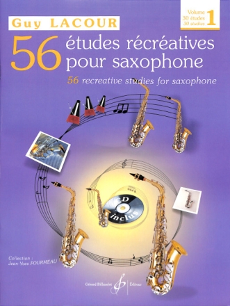 56 �tudes r�cr�atives vol.1 (+CD) 30 �tudes pour saxophone