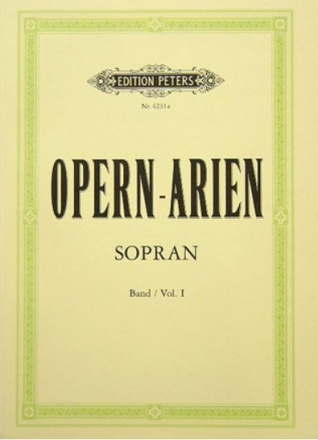 Opernarien Band 1 f�r Sopran und Klavier