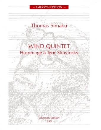 T. Simaku, Wind Quintet variable ensemble PARTITUR + STIMMEN
