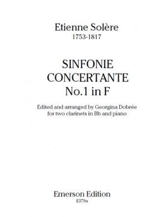 Solere, Sinfonie 2 clarinets and piano buch