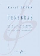 tenebrae pour fl�te, violon, alto et violoncelle partition et parties