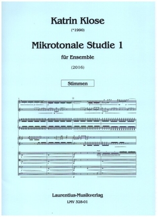 Mikrotonale Studie Band 1 f�r Ensemble Stimmen