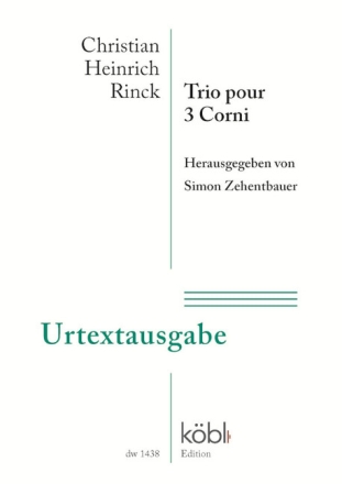 Trio f�r 3 H�rner Partitur und Stimmen