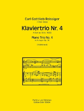 Trio A-Dur Nr.4 op.56 f�r Violine, Violoncello und Klavier Partitur und Stimmen