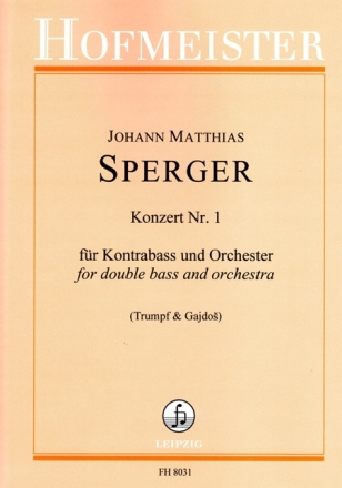 Konzert Nr.1 f�r Kontrabass und Orchester Partitur