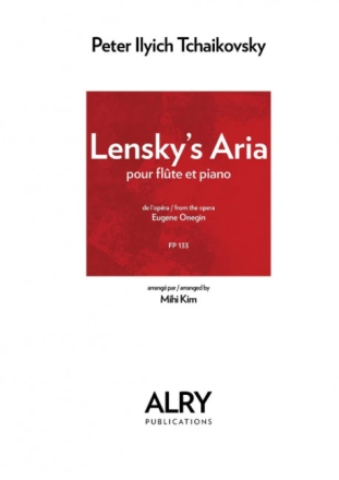 Lensky Aria from 'Eugene Onegin' for flute and piano