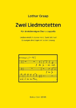 2 Liedmotetten f�r gem Chor (SAB) a cappella Chorpartitur