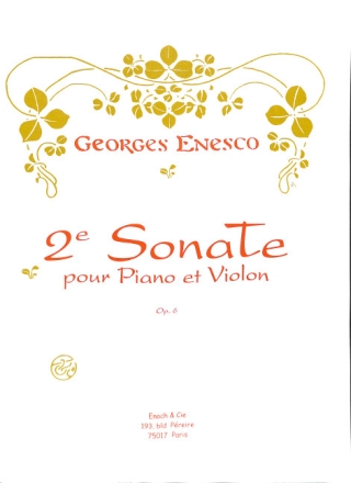 Sonate no.2 op.6 pour violon et piano 