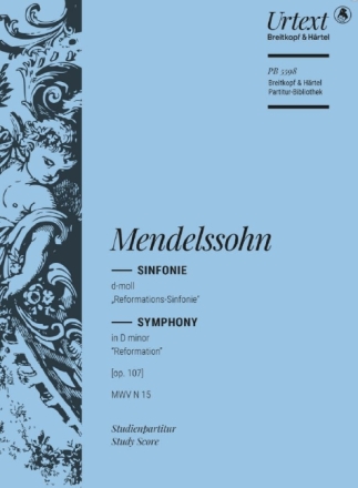 Sinfonie d-Moll Nr.5 op.107 MWVN15 f�r Orchester Studienpartitur