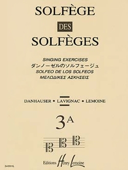 Albert Lavignac, Solf�ge des Solf�ges Vol.3A sans accompagnement Solf�ge partition