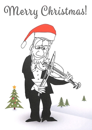 Geiger-Weihnachtspostkarte inkl. Briefumschlag und in Folie eingepackt
