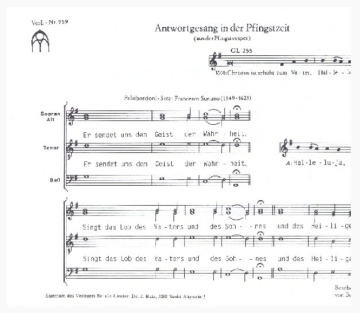 Antwortpsalmen, Pfingsten, Allerheiligen, Heiligenfeste SATB