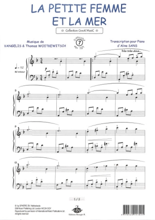 La petite Femme et la Mer pour piano
