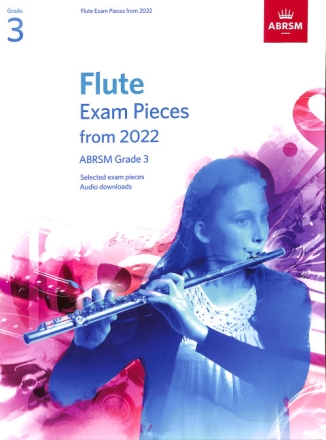 Flute Exam Pieces from 2022 ABRSM Grade 3  (+Online Audio) for flute