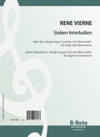 Vierne, Ren�, Sieben Interludien Orgel,Harmonium Spielnoten