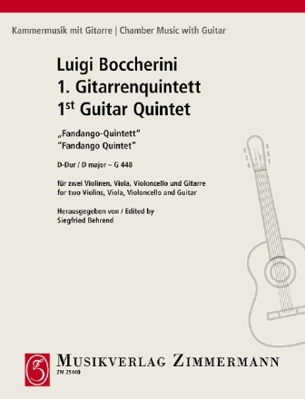 Quintett D-Dur Nr.1 f�r Gitarre und Streichquartett Stimmen