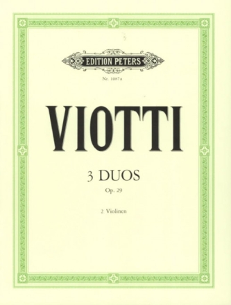 Duos op.29 f�r 2 Violinen Stimmen