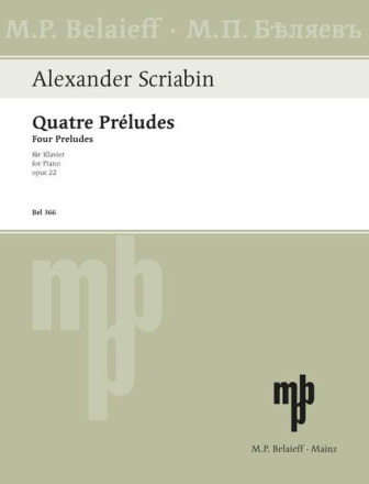4 Pr�ludes op.22 f�r Klavier