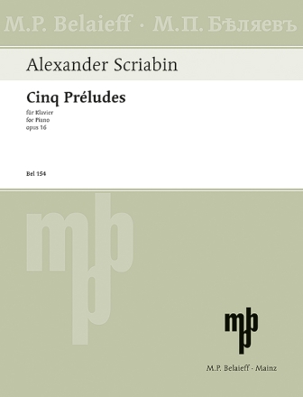 5 Pr�ludes op.16 f�r Klavier