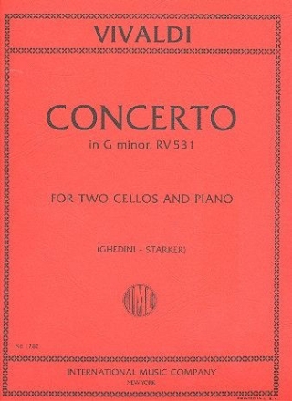 Concerto in g Minor FIII:2 (RV531 / P411) for 2 cellos and piano