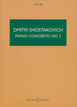 Konzert Nr.2 op,102 f�r Klavier und Orchester Studienpartitur