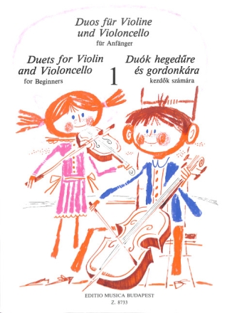 Duos f�r Anf�nger f�r Violine und Violoncello Spielpartitur