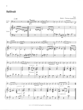 Gro�mann, Thomas Melodien f�r Kontrabass - von Bach bis Holst Kontrabass und Klavier - Buch + 2 CD