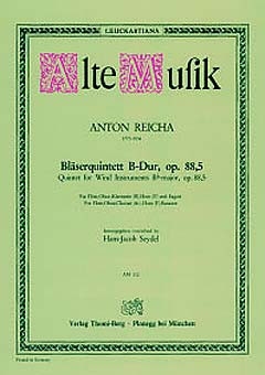 Reicha, Anton Quintett - f�r Bl�serquintett Stimmensatz