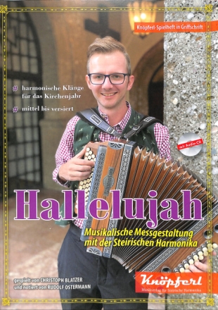 Hallelujah (+CD) f�r Steirische Harmonika in Griffschrift (z.T. mit Texten)