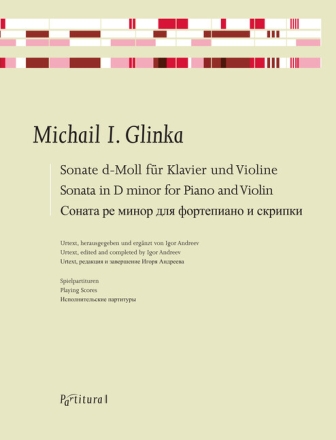 Sonate d-Moll f�r Violine und Klavier 2 Spielpartituren