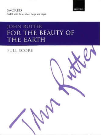 For the beauty of the earth SA/SATB/TTBB and 4 Piece Ensemble Set