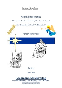 Weihnachtssonatine f�r 2 Altsaxophone und Orgel (Tasteninstrument) Partitur und Stimmen